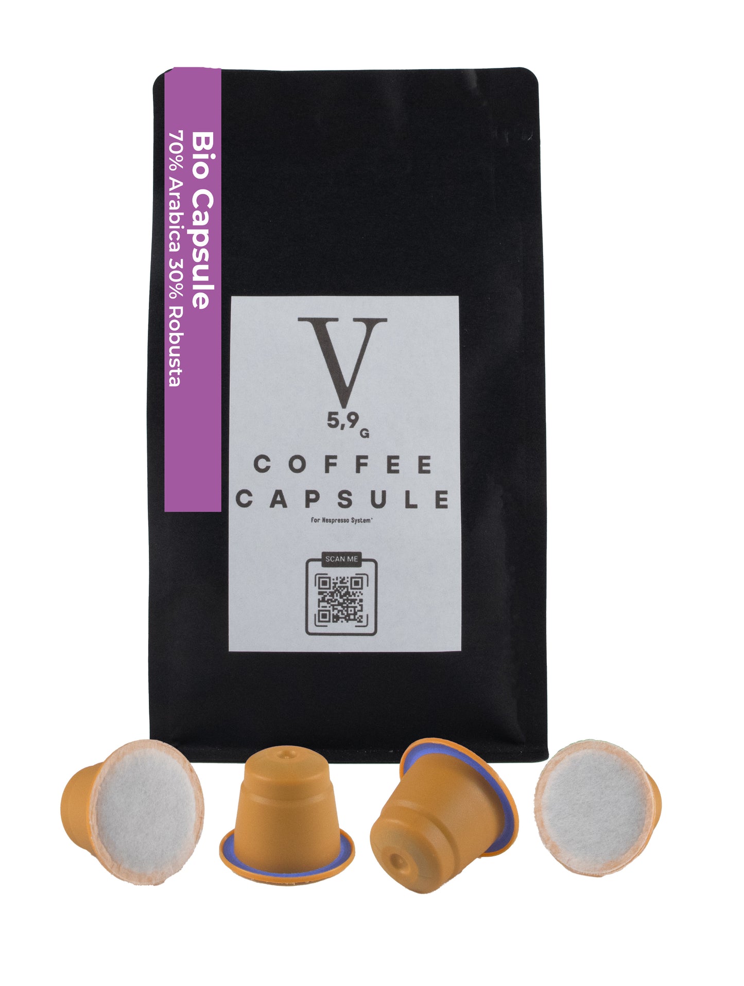 V | 5,9g Capsules (compostable) | 5 Varieties for Nespresso® machines