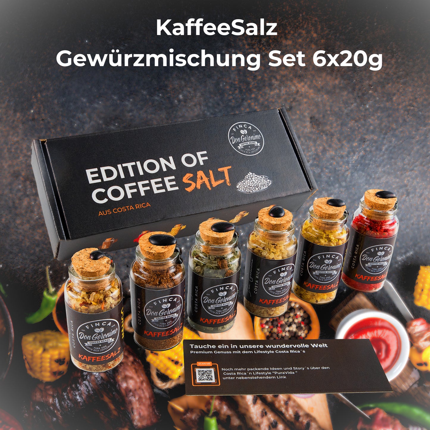 KaffeeSalz Edition of Coffee Salt | 20g | 6 Sorten