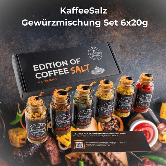 KaffeeSalz Edition of Coffee Salt | 20g | 6 Sorten